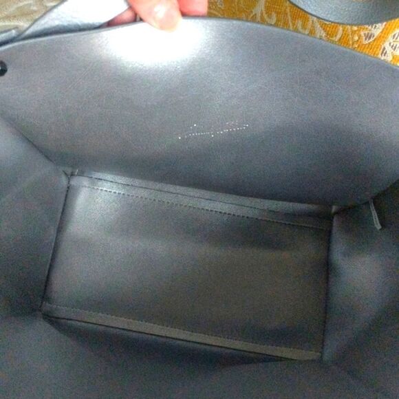 Neiman Marcus Shimmery Silver Tote - Picture 6 of 13